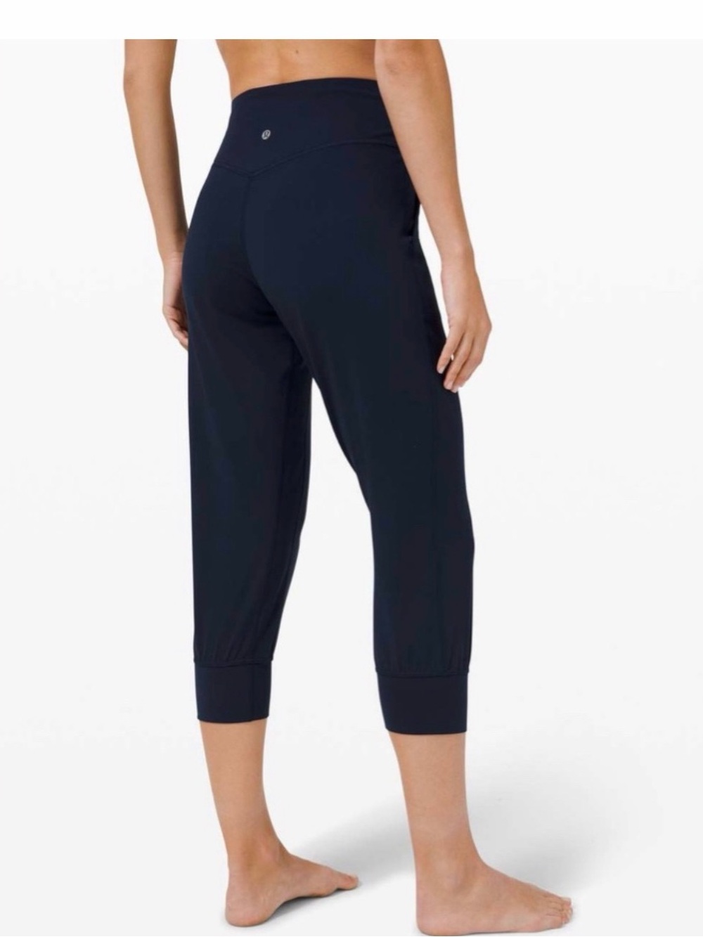 lululemon athletica Navy Cropped High-Rise Capri Joggers